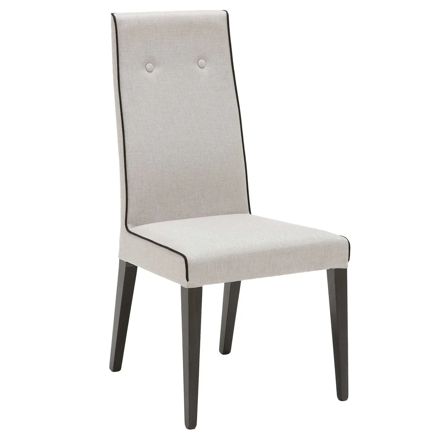 Borgia Fabric Dining Side Chair, Grey