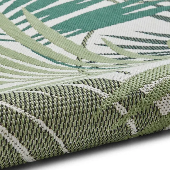 Miami Leaf Print Indoor Outdoor Rug 5