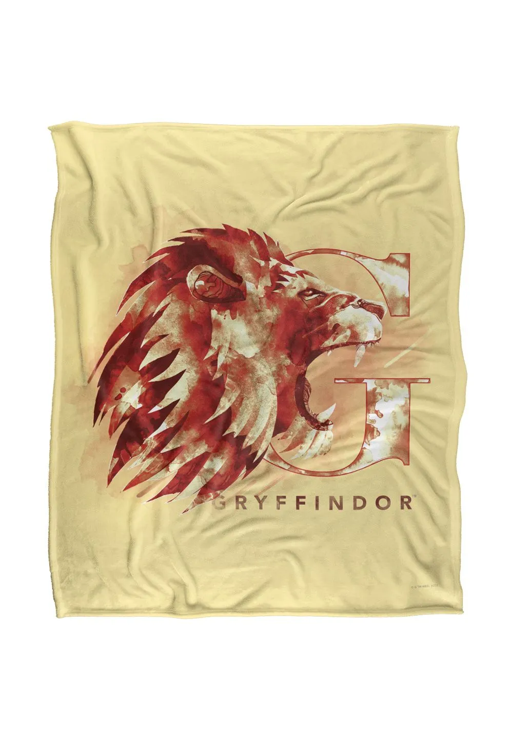 Harry Potter Gryffindor Wash Officially Licensed Silky Touch Super Soft Throw Blanket 152x127 cm in White