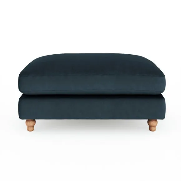 Martha Matte Plush Velvet Footstool 4