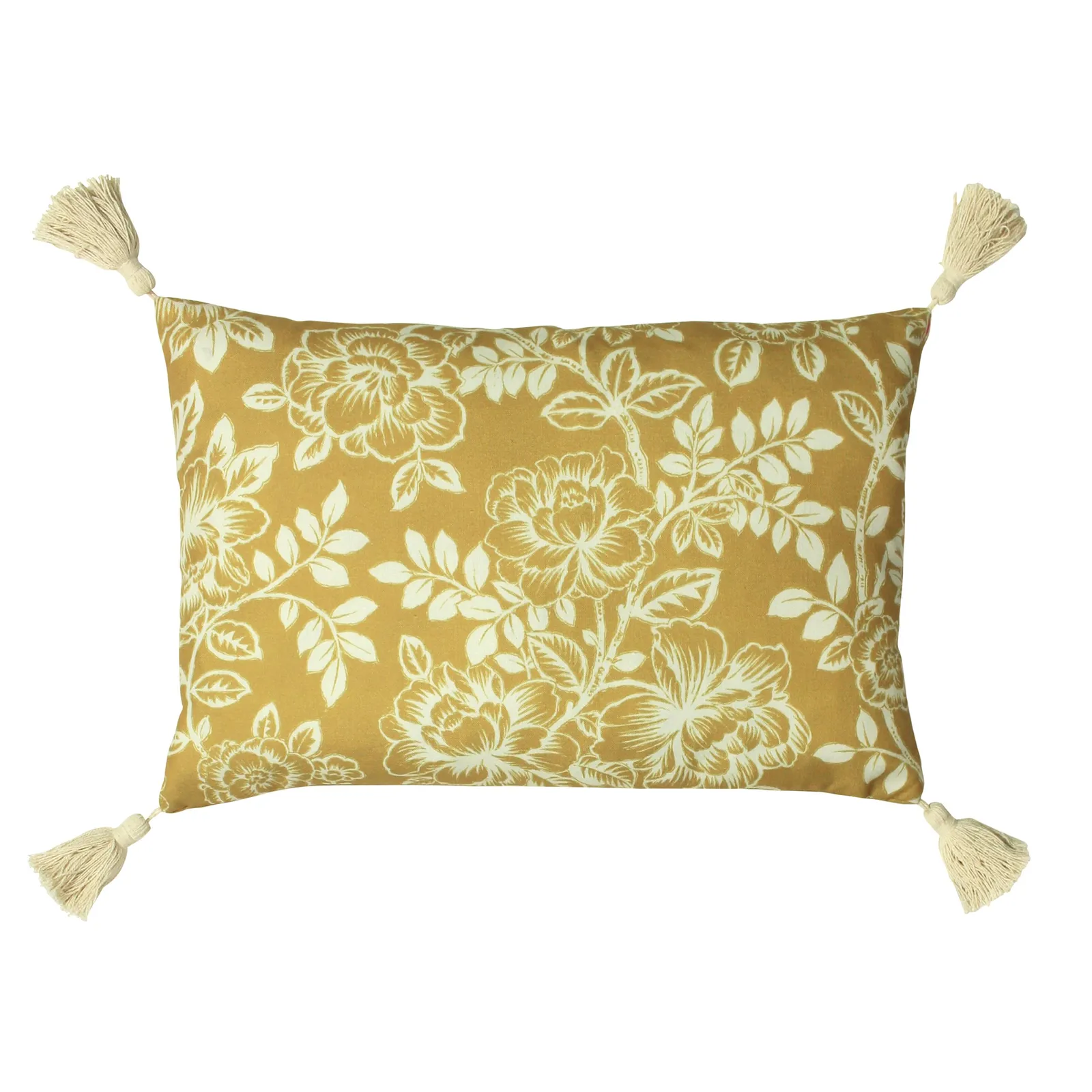 Paoletti Somerton Floral Cushion in Yellow