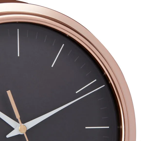 Copper-Effect Modern Analogue Wall Clock 3