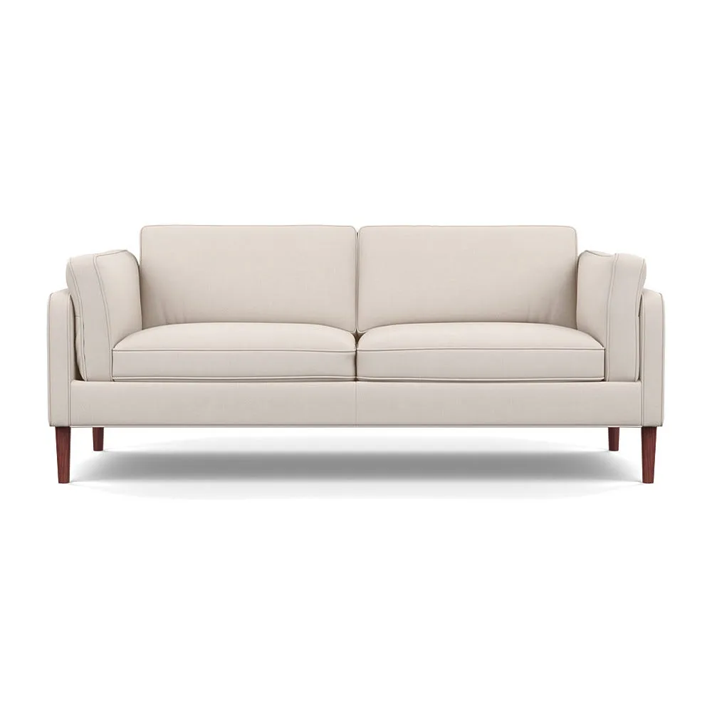 Heal's Sonno 3 Seater Siena Cotton Natural Walnut Feet 1