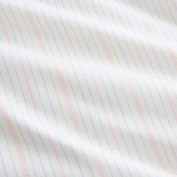 Stripe Frill Seersucker Cotton Duvet Cover and Pillowcase Set 5