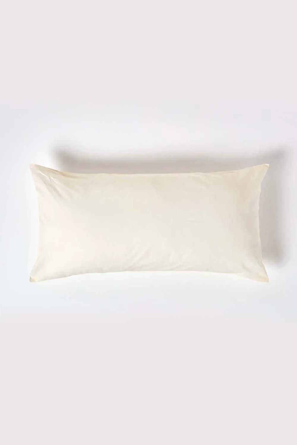 Homescapes Continental Egyptian Cotton Pillowcase 200 TC, 40 x 80 cm in Cream