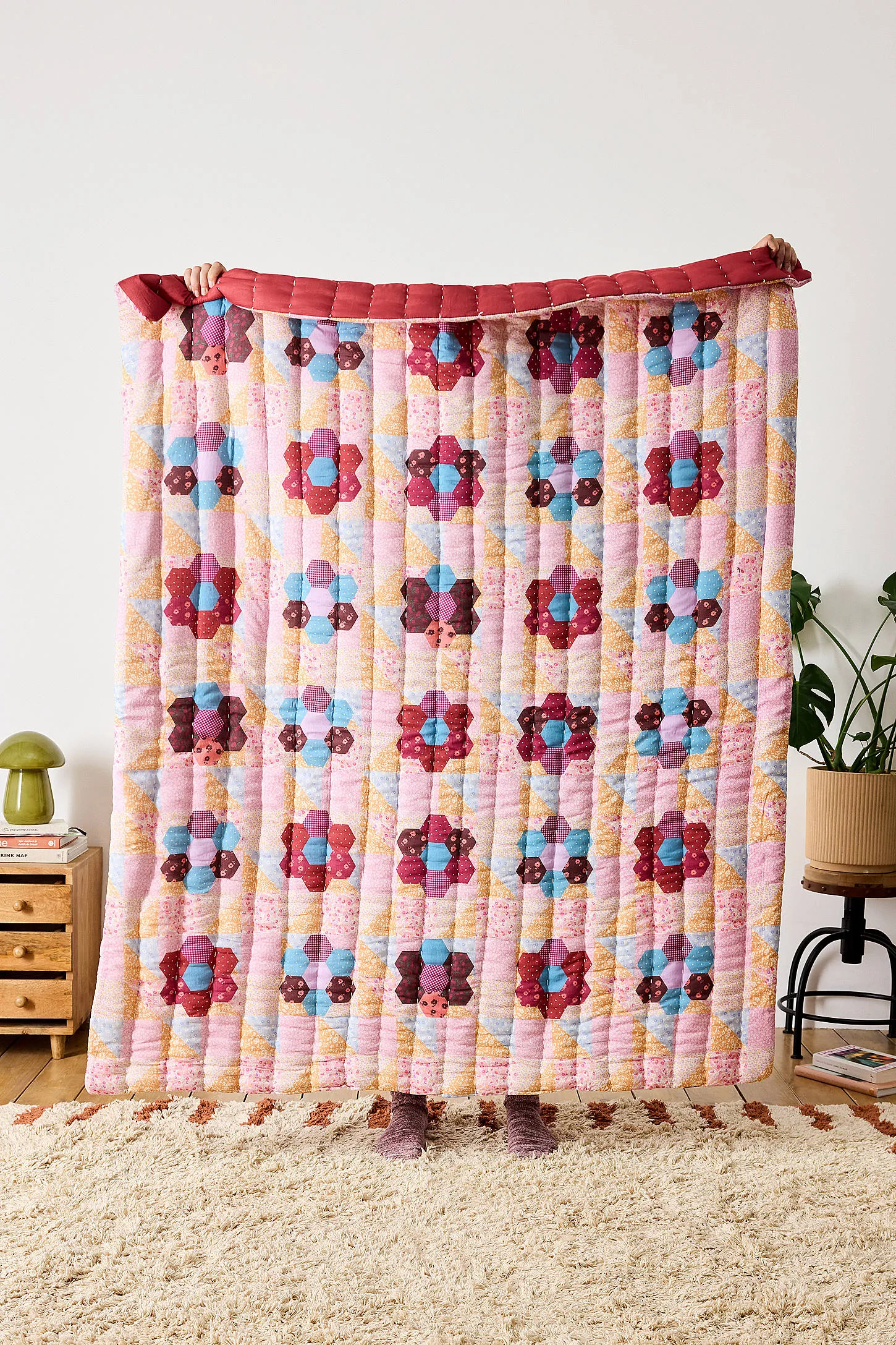 Flower Patch Quilted Throw ALL 2