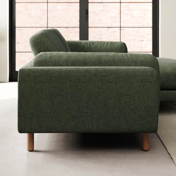 Newton Chenille Soft Texture Corner Chaise Sofa 3