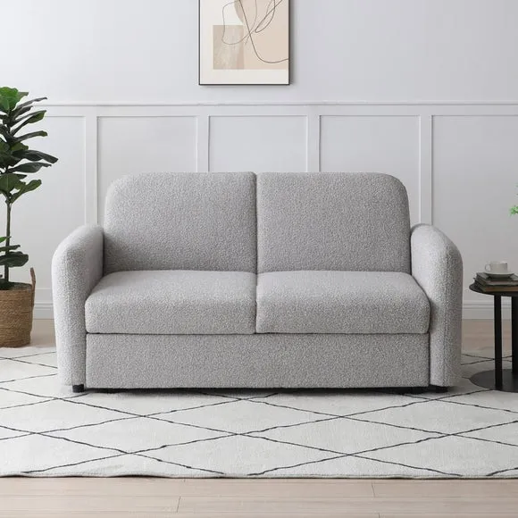 Finty Soft Boucle 2 Seater Pop Up Trundle Sofa Bed 6