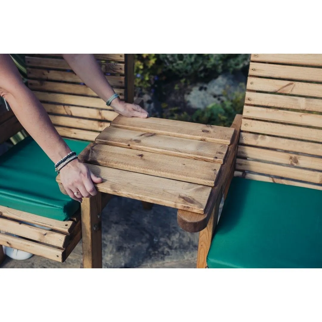 Churnet Valley Garden Furniture Ltd Valley Straight Tray - Timber - L43.5 x W46 x H4 cm - Fully Assembled in Brown 3