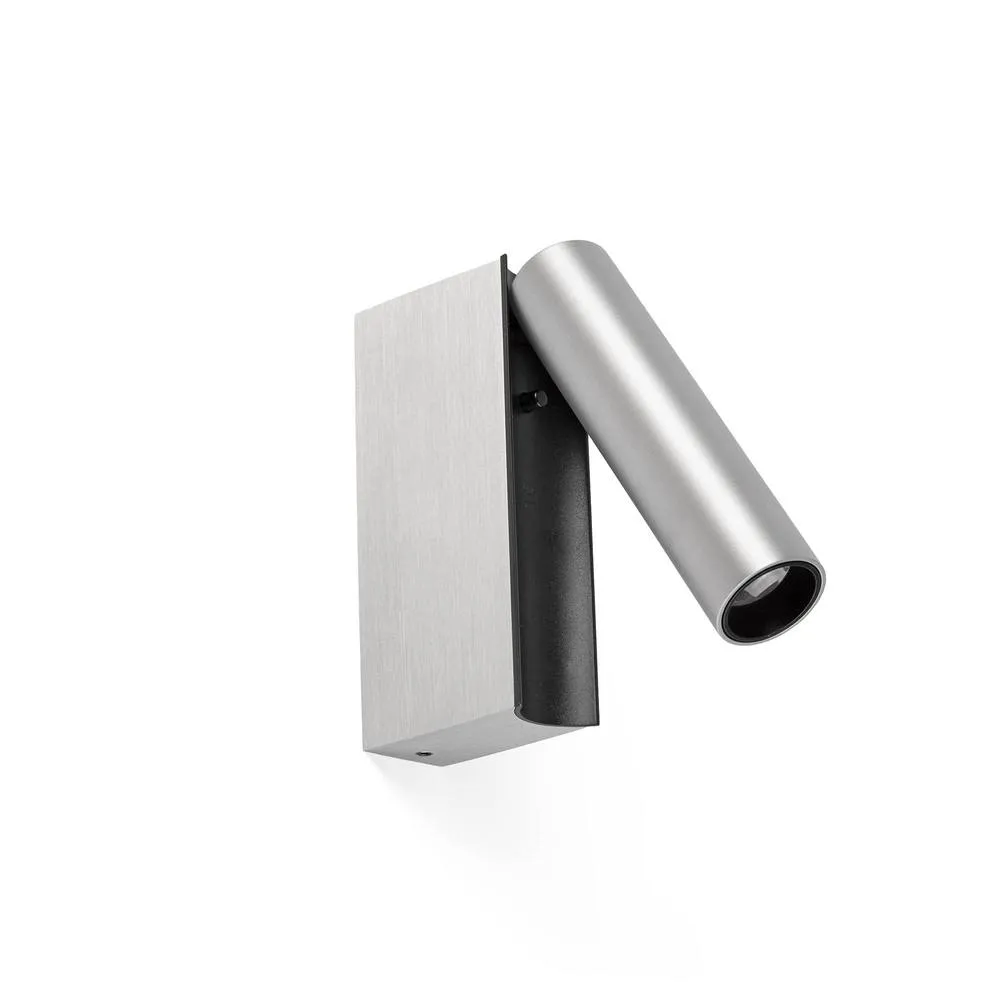 Netlighting Cronos LED Reading Wall Light Brushed Aluminium 2700K in Grey