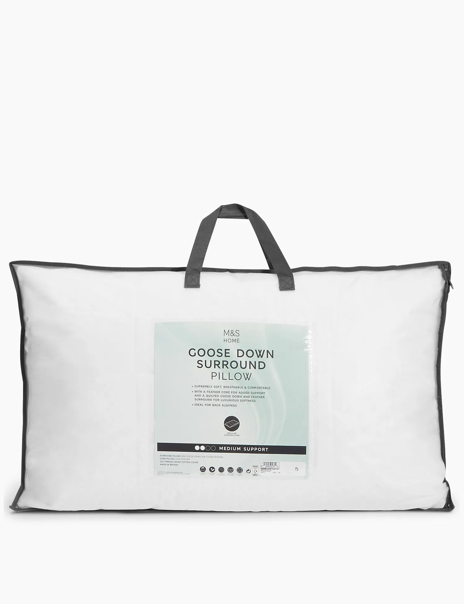 M&S Goose Down Medium Surround Pillow