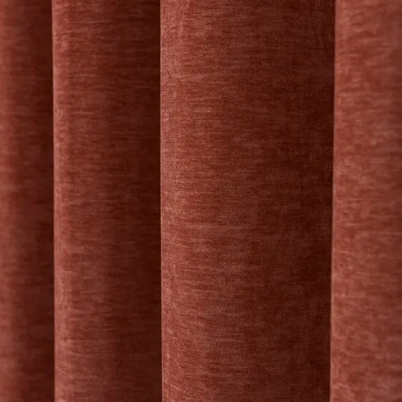 Vintage Chenille Eyelet Curtains 3