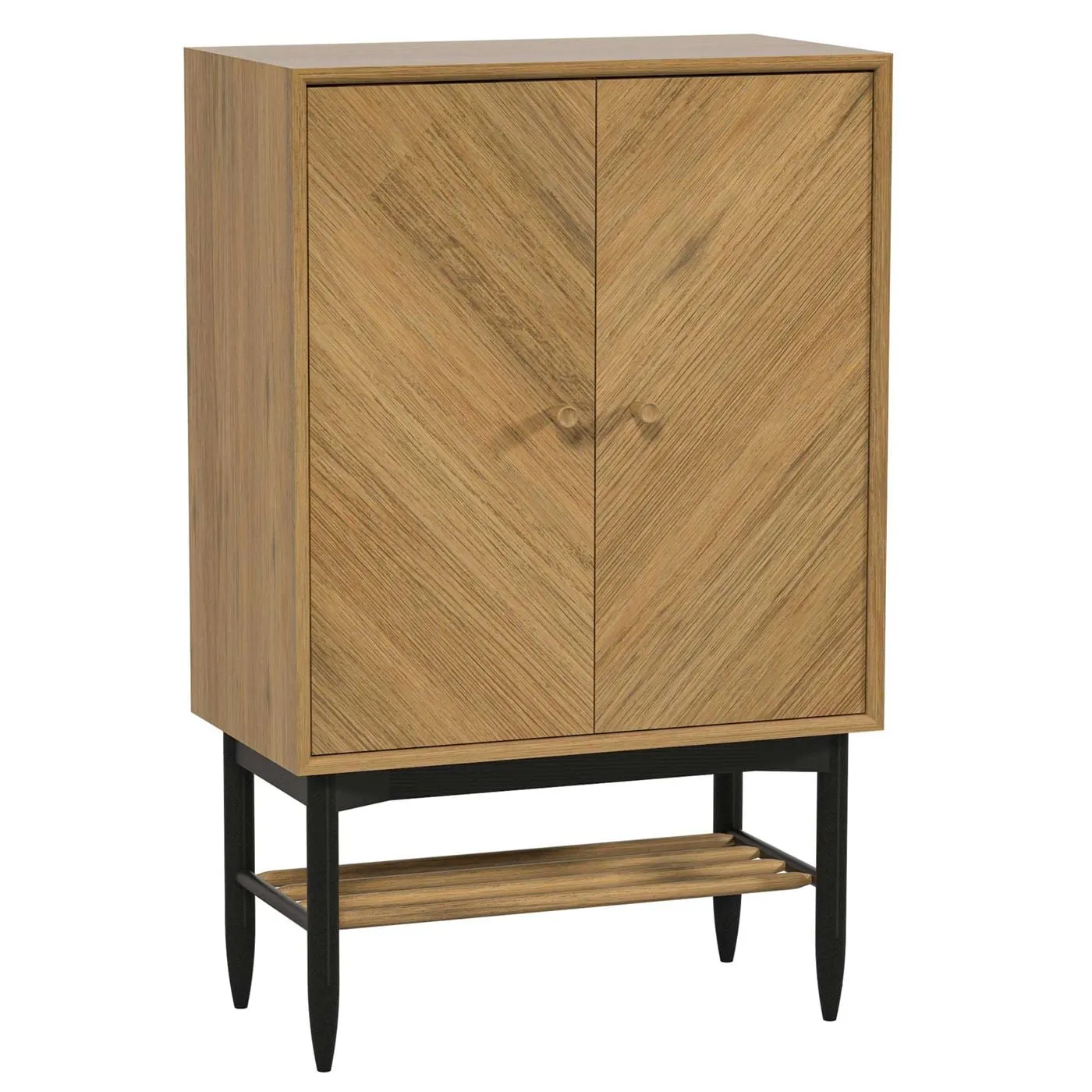 Ercol Monza Universal Cabinet, Neutral Oak | Barker & Stonehouse 4