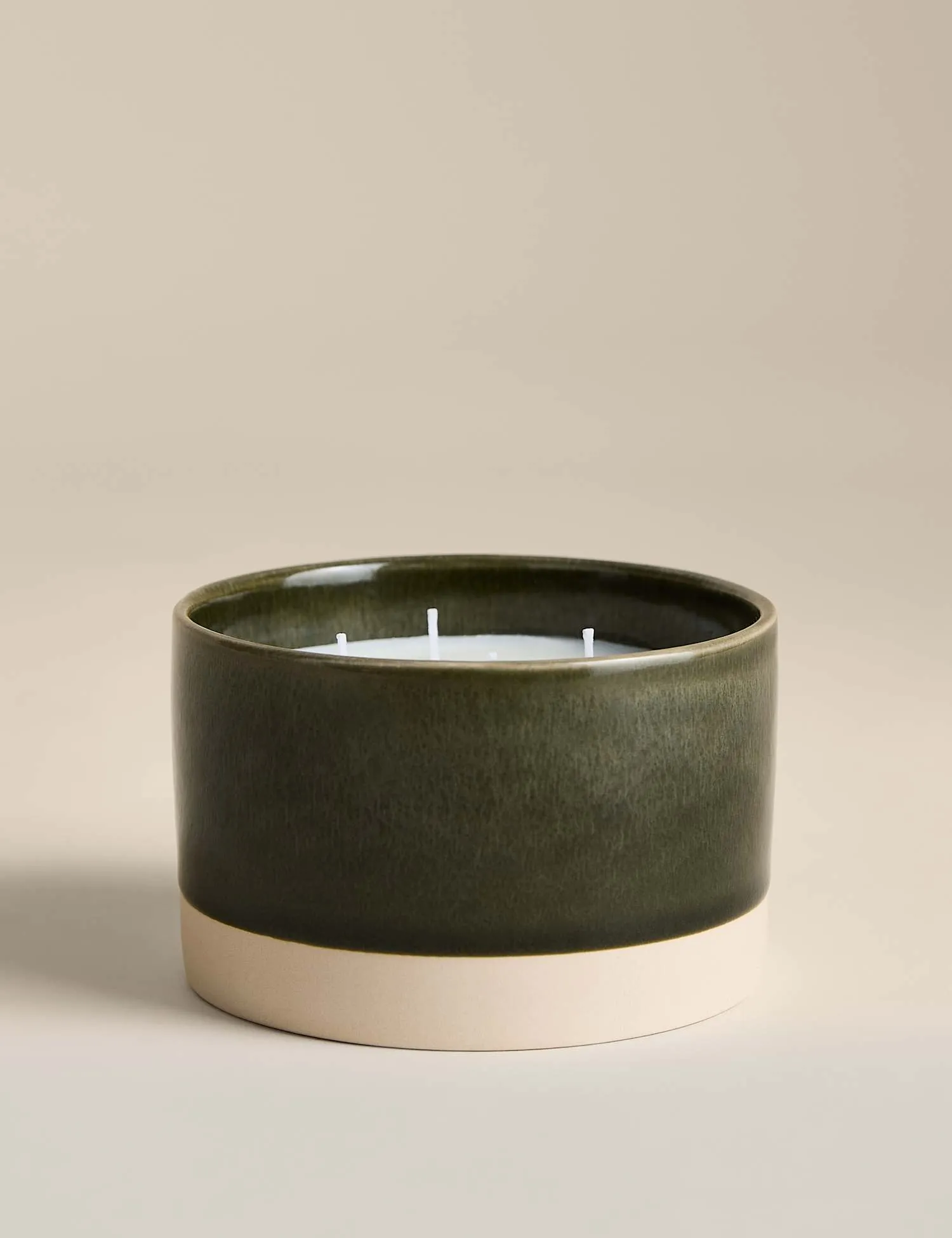 Scentiments™ Woodland Glow 4 Wick Candle Khaki