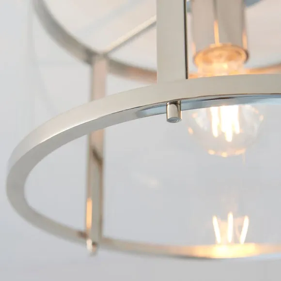 Vogue Beckett Industrial Flush Ceiling Light 2