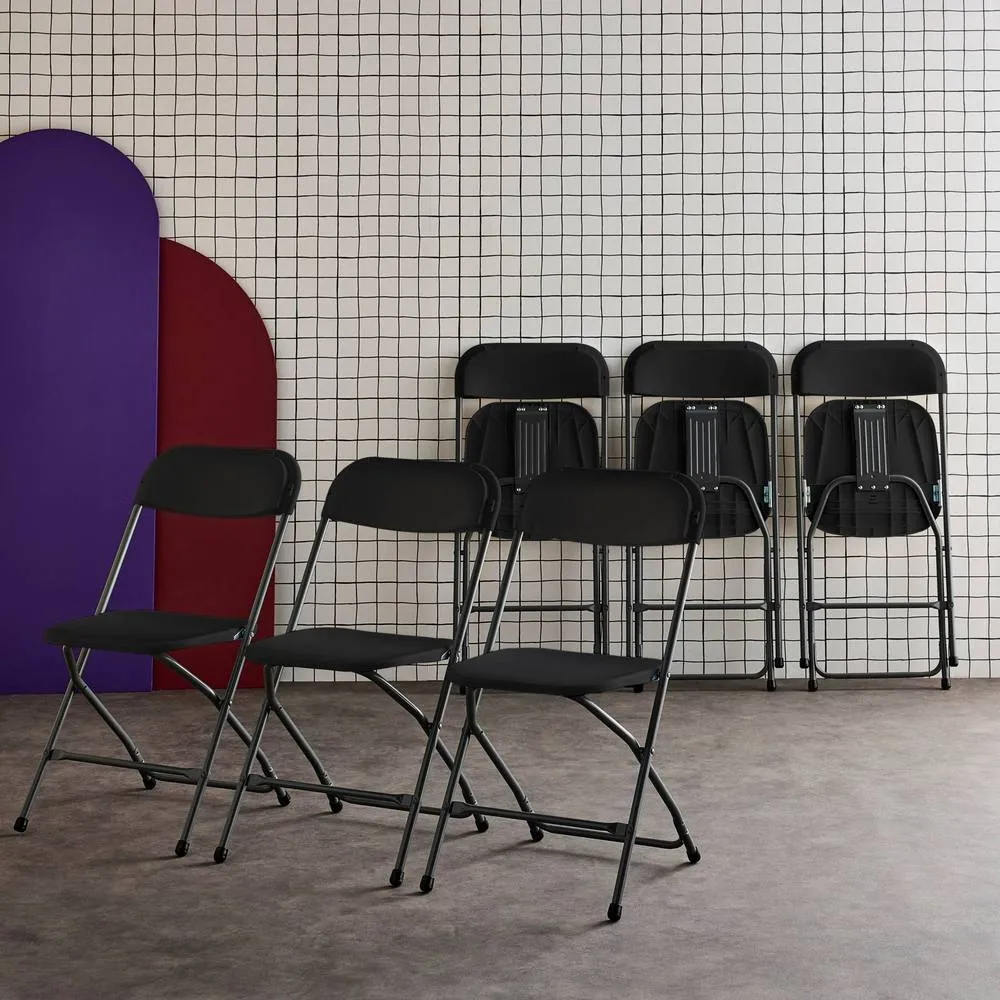 sweeek Set of 6 folding event chairs in Dark Grey 3