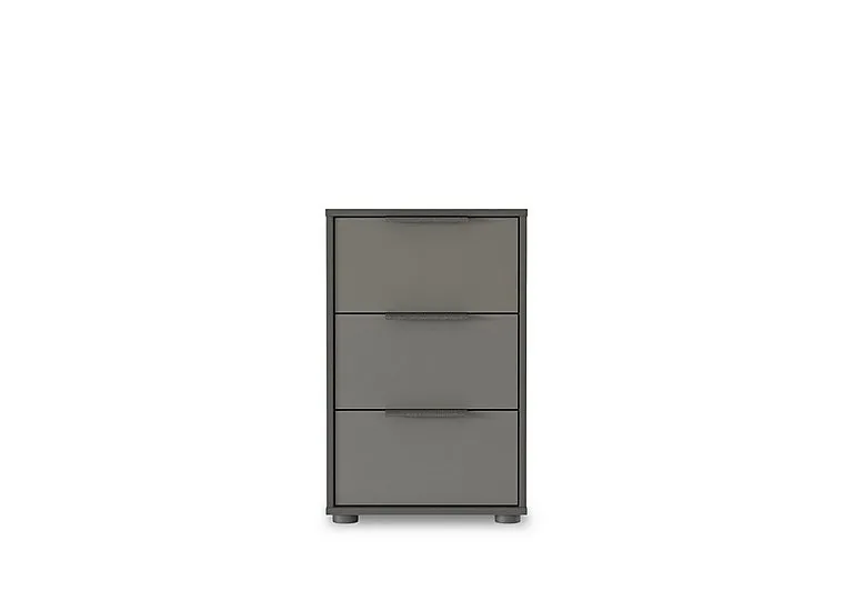 Instinct 40cm 3 Drawer Matt Finish Bedside Cabinet - Bedroom Furniture - In Time for Christmas
