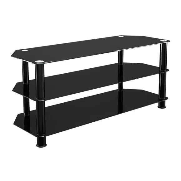 AVF TV Unit, Black Glass for TVs up to 50" 2