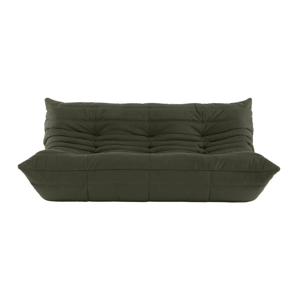 Ligne Roset Togo Large Settee Alcantara Kiwi 2