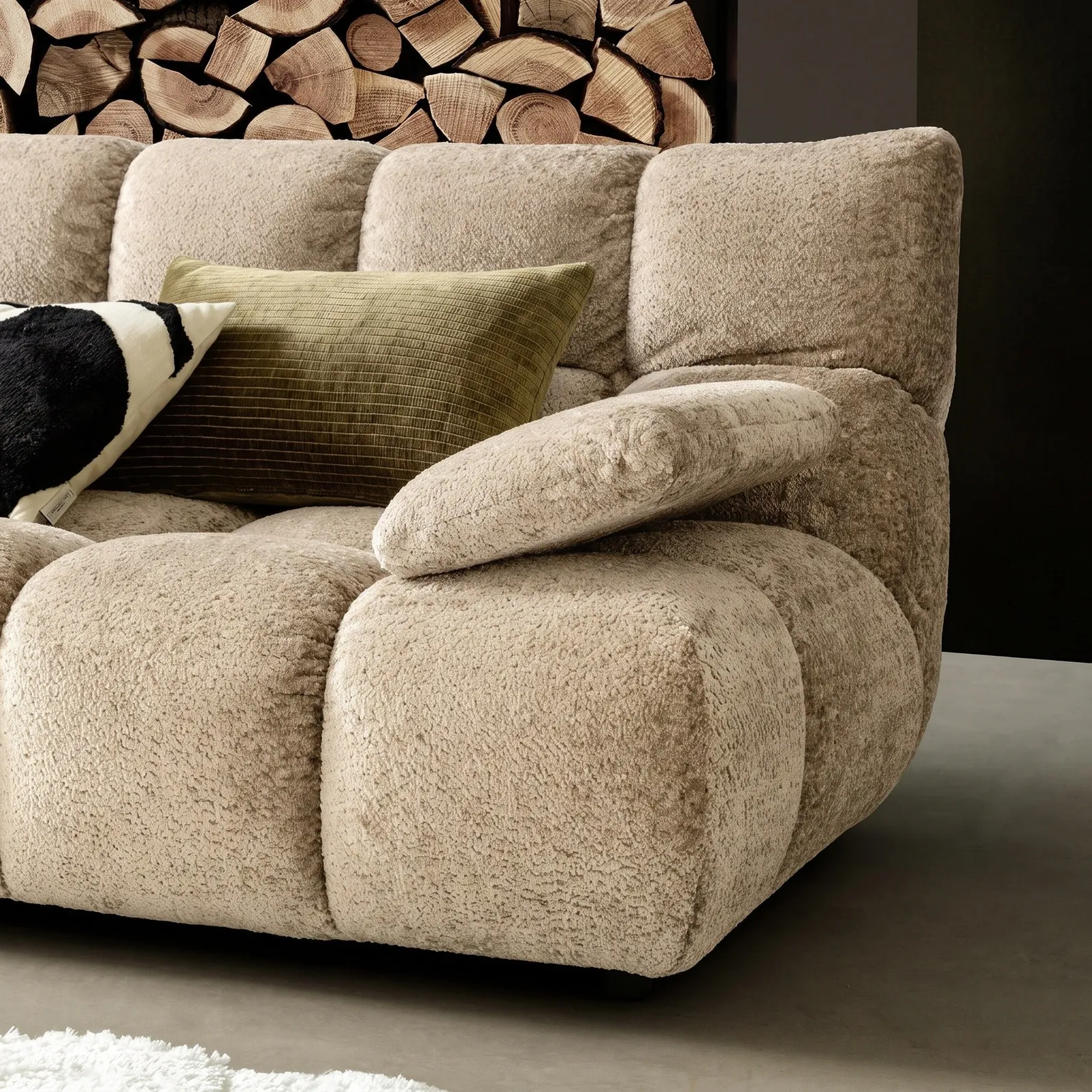 Bryce 2.5 Seater With Armrest Right, Neutral | Barker & Stonehouse 5