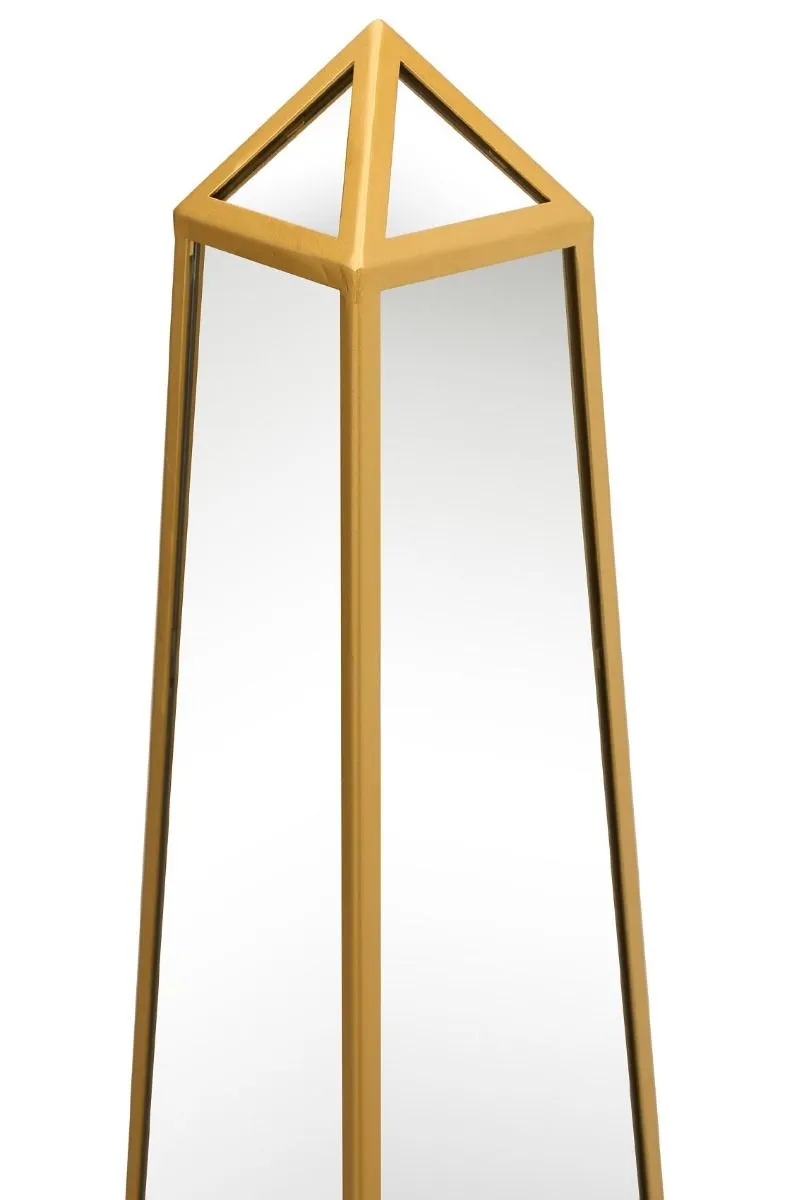 MirrorOutlet Gold Metal Edged Mirrored Ornament (120CM X 25CM X 25CM) 6