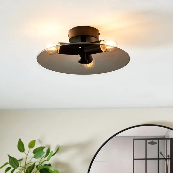 Circlet 3 Light Flush Bathroom Ceiling Light 1