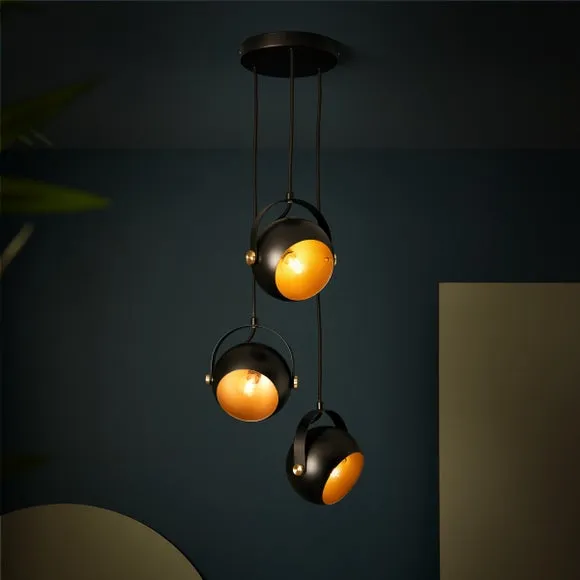 Olympya Industial 3 Light Cluster Ceiling Light 2