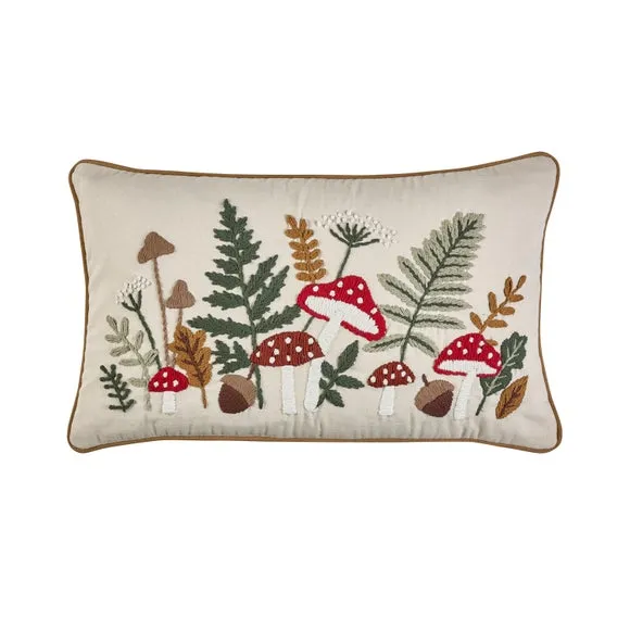 Catherine Lansfield Woodland Embroidered Rectangular Cushion 3