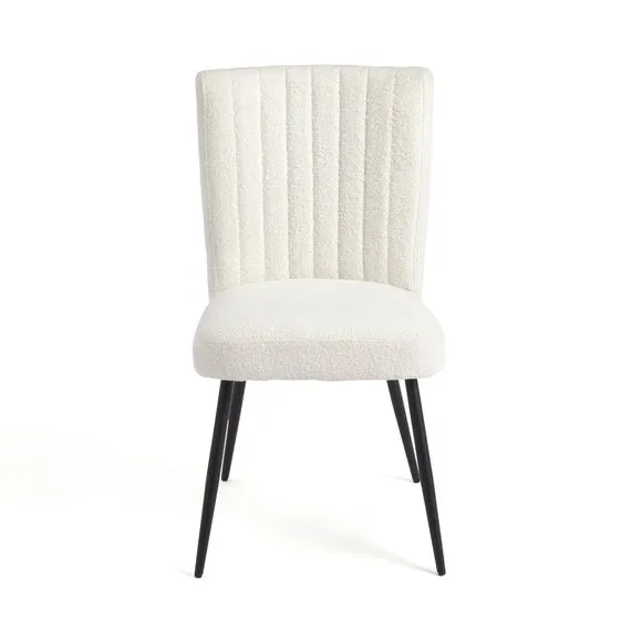 Taylor Dining Chair, Ivory Boucle 6