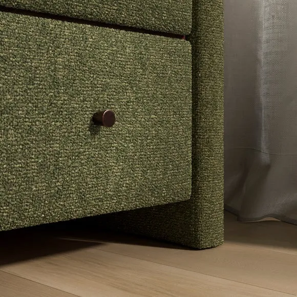 Squidge 2 Drawer Boucle Bedside Table 5
