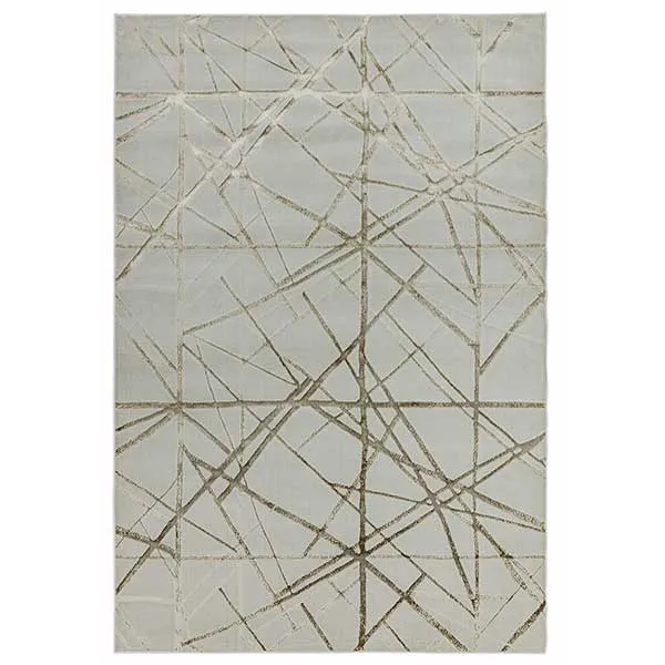 Aurora Mica Rug - 65% Polyester And 35% Polypropylene - Machine Woven In Turkey - W120 x D170cm