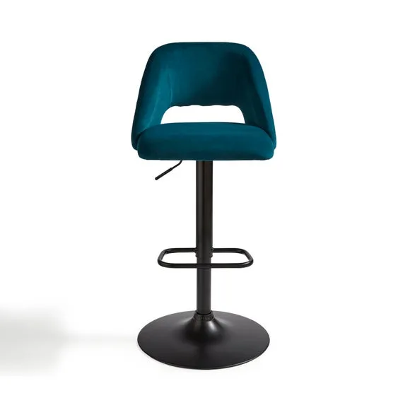 Jonas Adjustable Height Bar Stool, Velvet 6