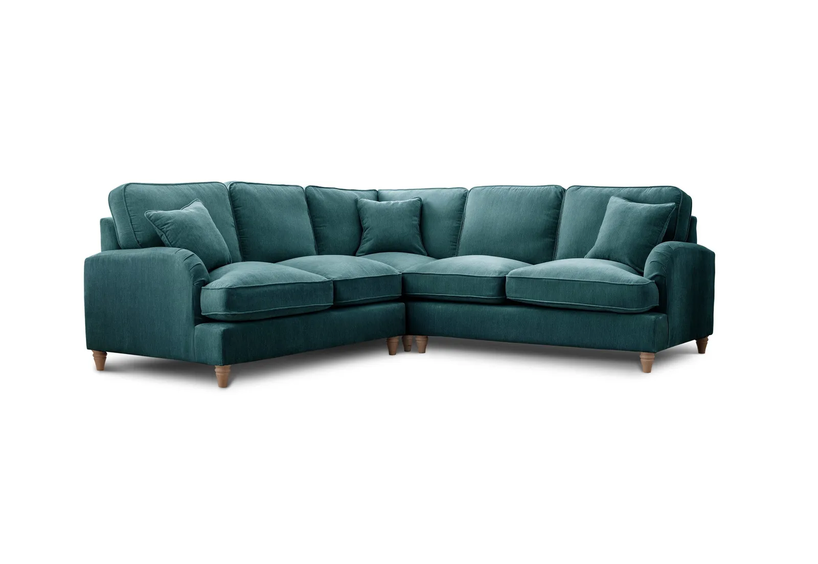 The Great Sofa Company Orla 2 Corner 2 Manhattan Ice (no cutout) in Emerald 2