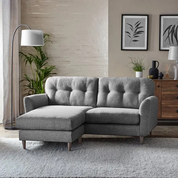 Sven Tonal Weave Reversible Corner Chaise Sofa 3