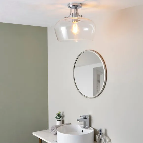 Lilier Bathroom Flush Ceiling Light 5