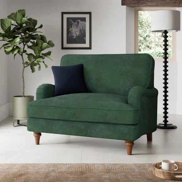 Beatrice II Soft Tonal Chenille Snuggle Chair 1