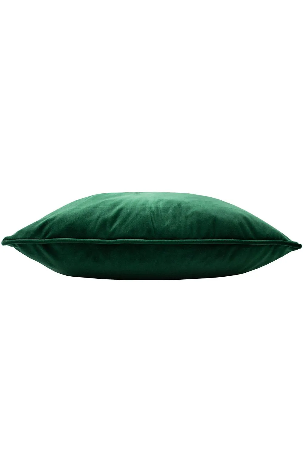 Paoletti Hortus Embroidered Bee Soft Velvet Pipe Trimmed Cushion in Emerald 3