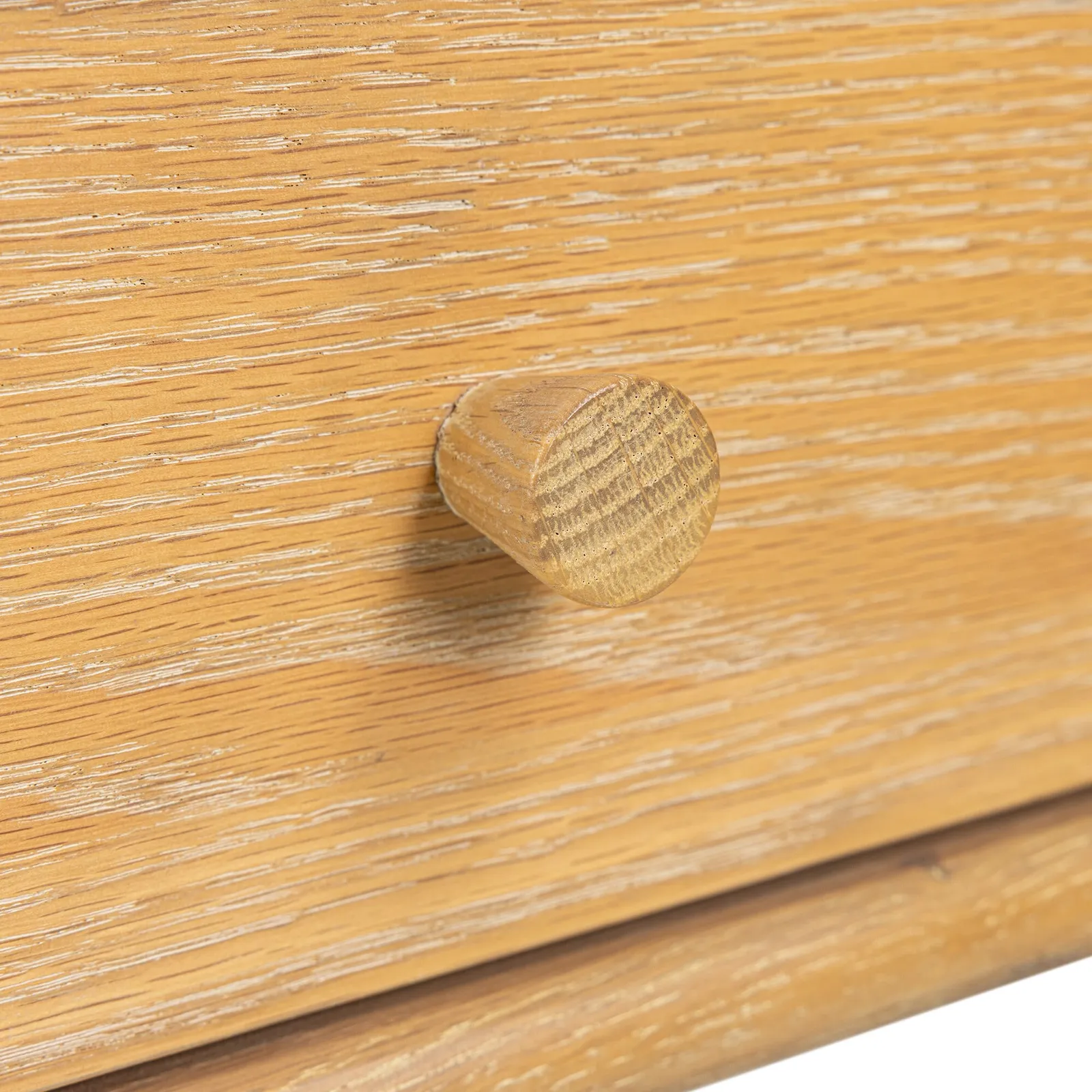 Valla 1 Drawer Bedside Table, Brown Oak | Barker & Stonehouse 6