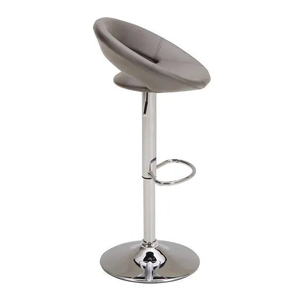 Knox Adjustable Height Swivel Bar Stool, Faux Leather 3