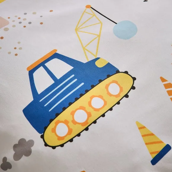 Trucks & Diggers Reversible Duvet Cover and Pillowcase Set 5