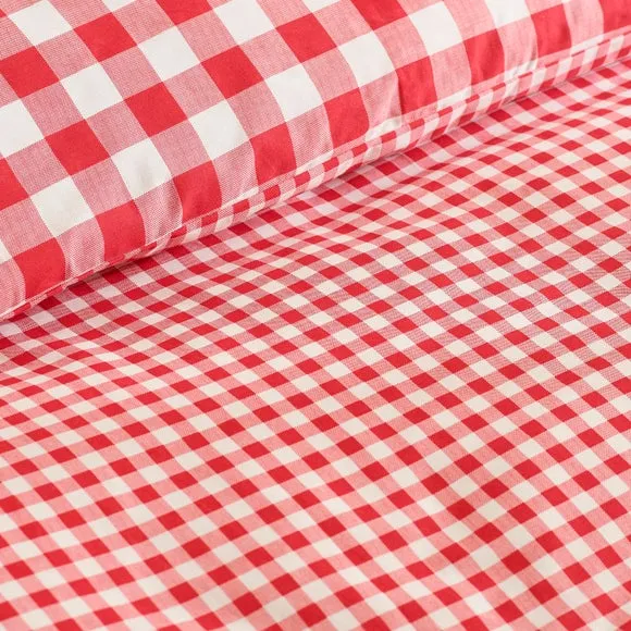 Catherine Lansfield Bamford Gingham Check Polycotton Duvet Cover & Pillowcase Set 4