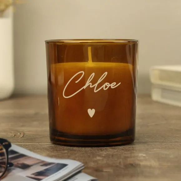 Personalised Glass Candle 3
