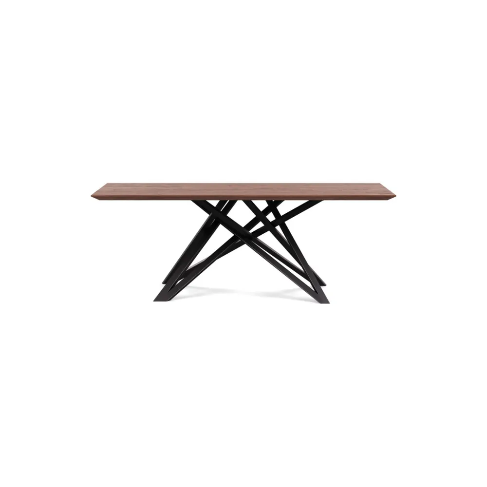Heal's Vienna Dining Table 200x90cm Oiled Walnut Chamfered Edge Filled 1
