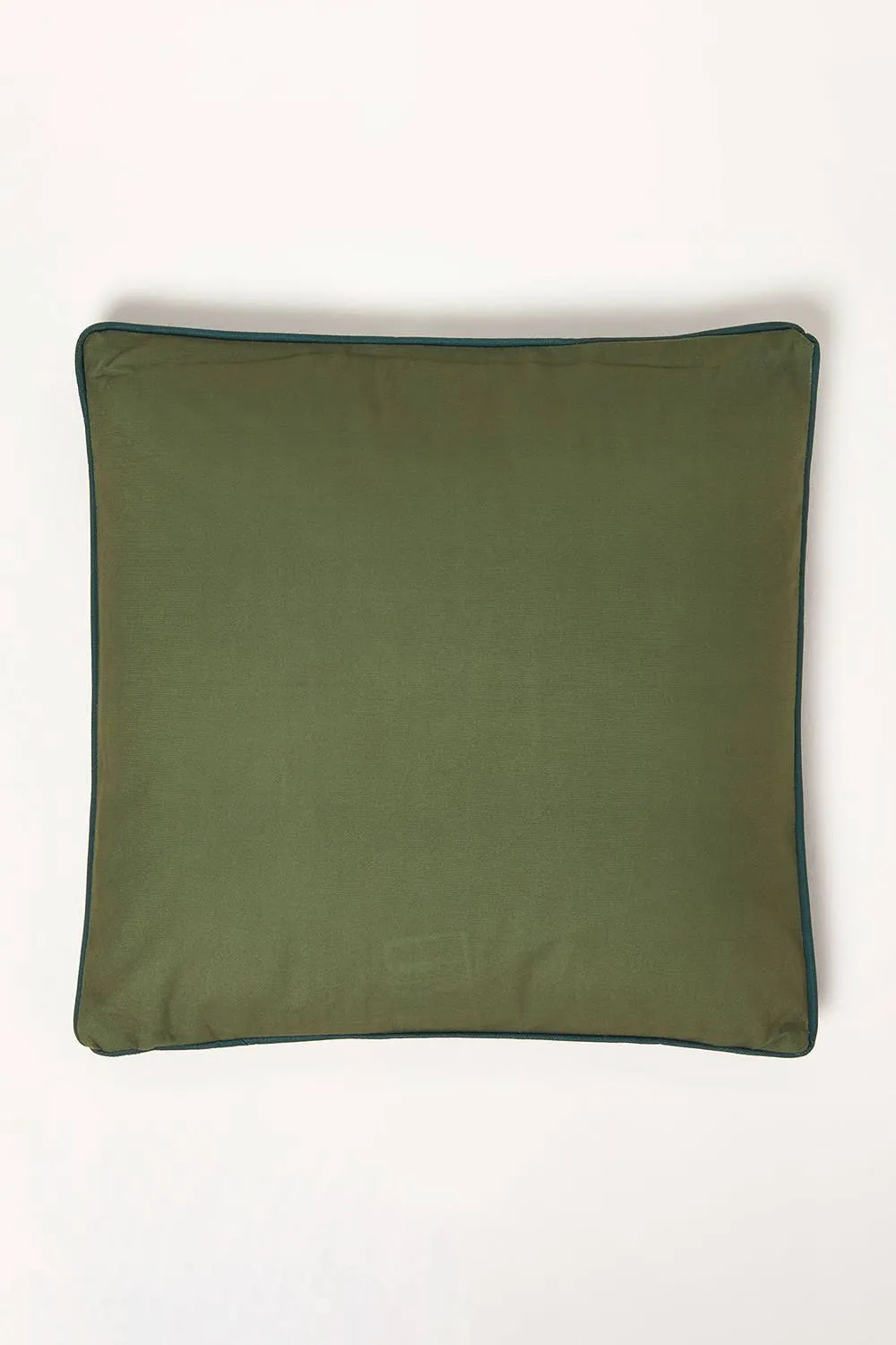 Homescapes Botanical Leaf Cushion 45 x 45 cm OEKO-TEX in Light Green 3