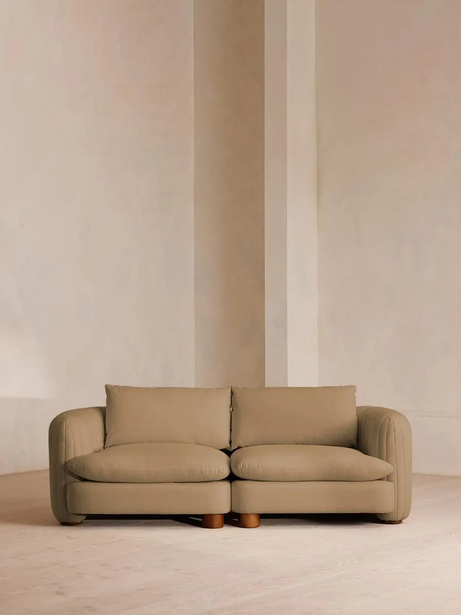 Vivienne Modular Sofa, Three Seater, Linen, Wheat