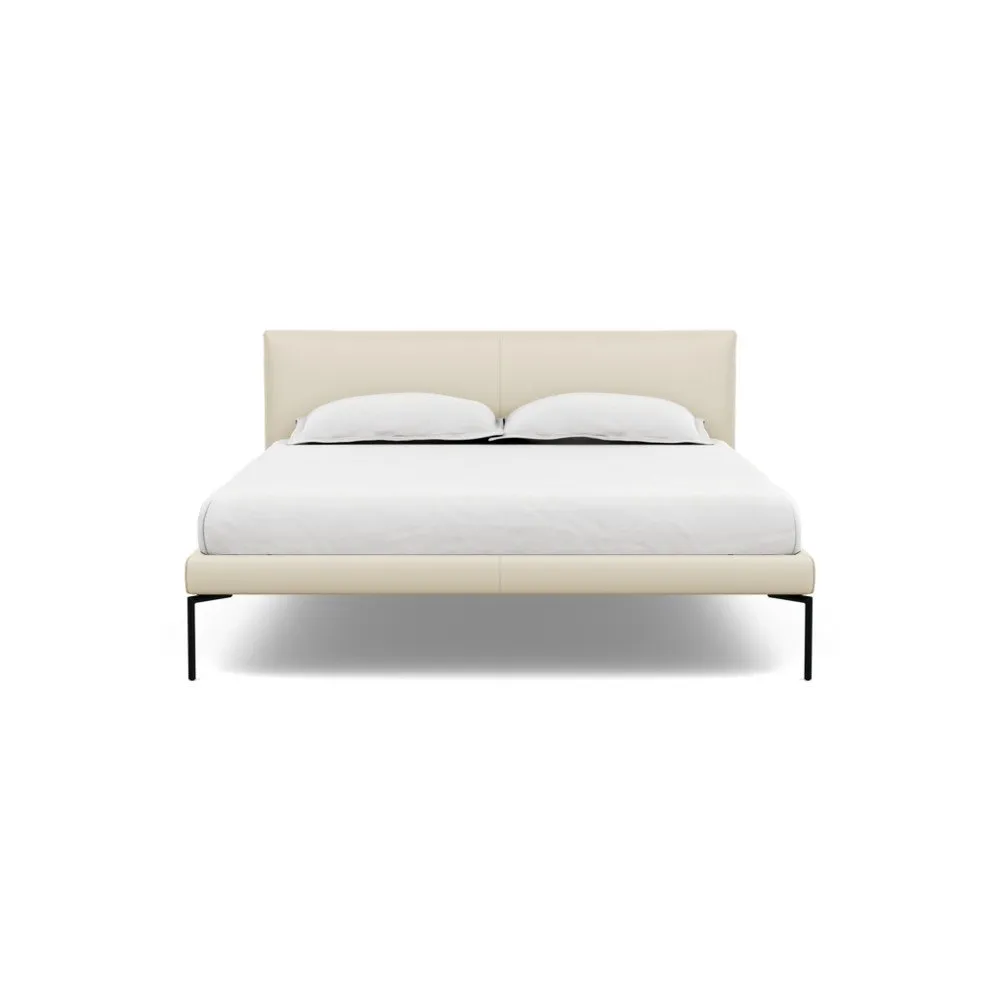 Heal's Matera Bedstead King Leather Grain Storm 006