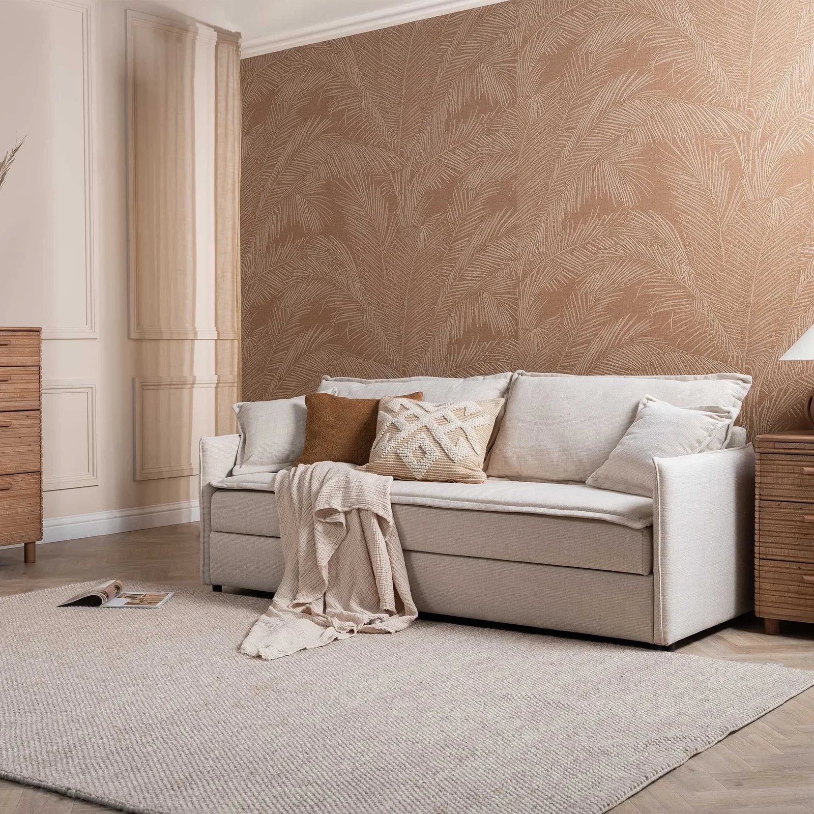 Niko Sofa Bed Bed, Neutral Fabric | Barker & Stonehouse 2
