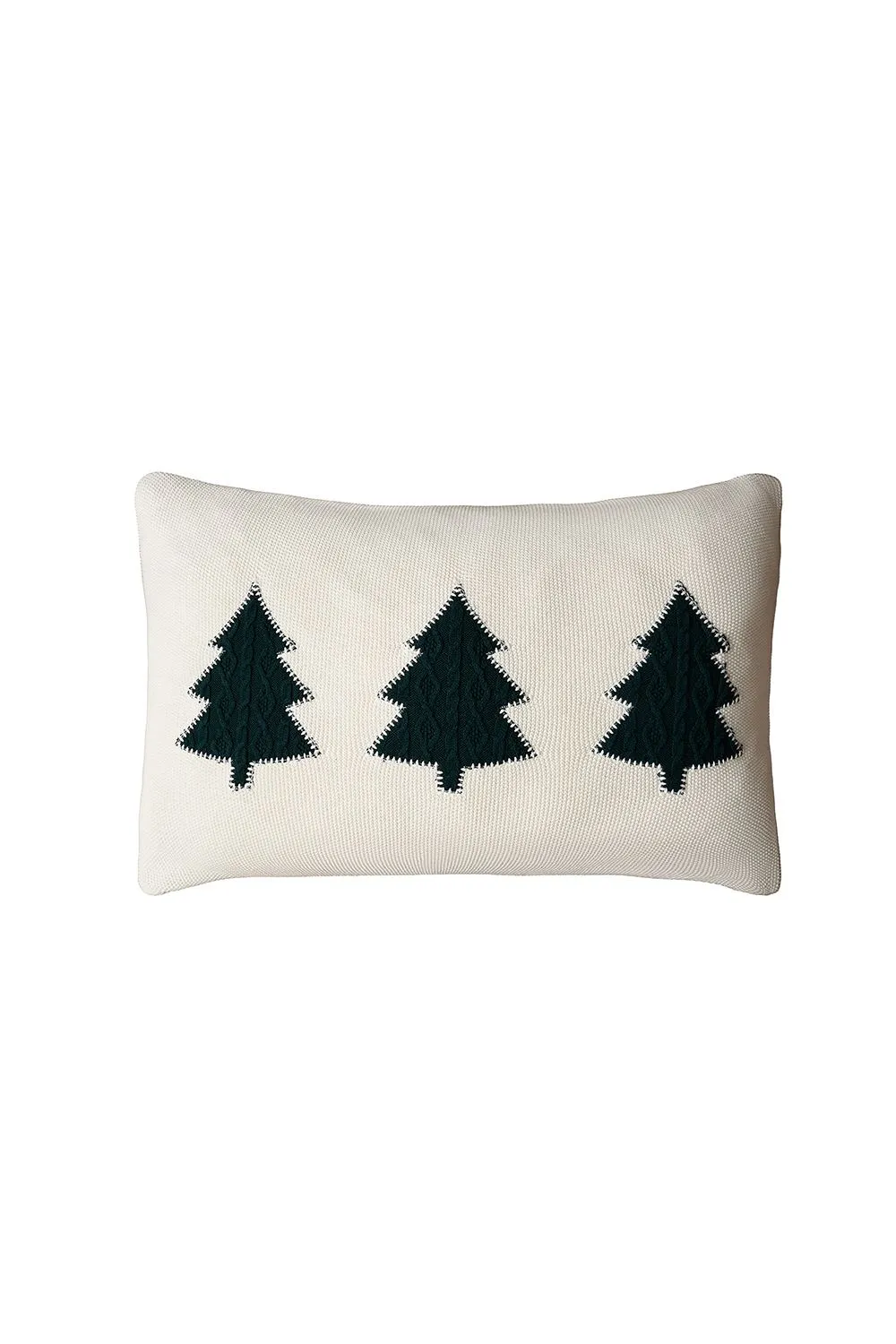 BHS Christmas Trees Cushion in Green 2