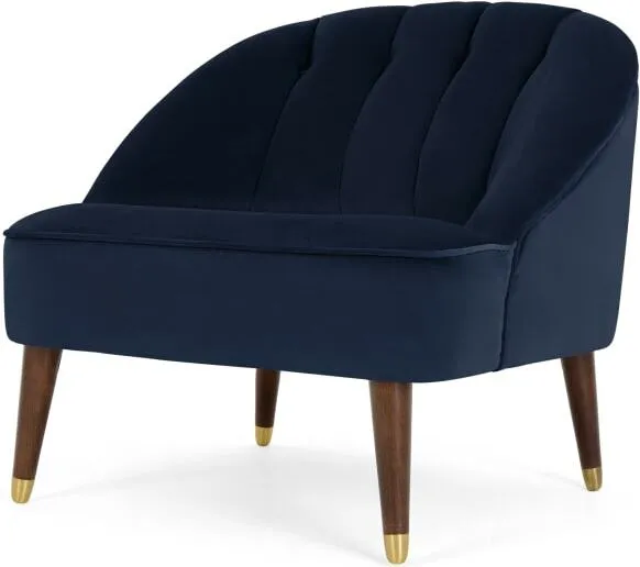 Margot Accent Armchair, Imperial Blue Velvet
