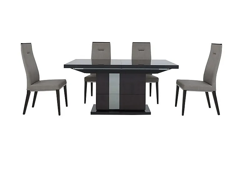 Avellino Extending Dining Table and 4 Chairs - 210-cm